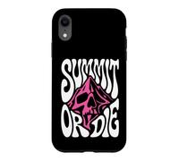 Mountaineering Summit Or Die Peak Bagger Skull Climbing Coque pour iPhone XR