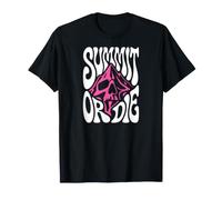 Mountaineering Summit Or Die Peak Bagger Skull Climbing T-Shirt