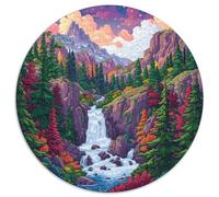 Mountains and Cascades 1000 Piece Science Fiction Jigsaw Puzzle for Adults Challenging Game Stress Relief Puzzle Exercise The Memory of The Brain for Adults and Kids, Age 12 Years Up 1000pcs (67.5x6