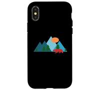 Mountains and Nature Scene Vacation Coque pour iPhone X/XS