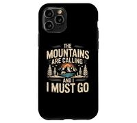 Mountains are Calling & I Must Go Retro 80s 90s Vibe Coque pour iPhone 11 Pro