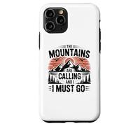 Mountains are Calling & I Must Go Retro 80s 90s Vibe Coque pour iPhone 11 Pro