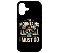 Mountains are Calling & I Must Go Retro 80s 90s Vibe Coque pour iPhone 17