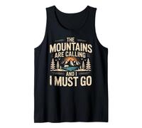 Mountains are Calling & I Must Go Retro 80s 90s Vibe Débardeur