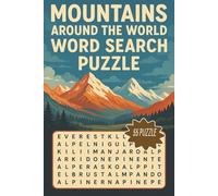 Mountains Around the World Word Serach Puzzle: mountain word search, geography puzzle book, nature word search,