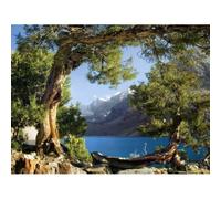 Mountains Lake View, Photo Murale, 180x127 Cm, 1 Part - Enfants