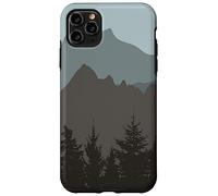 Mountains Peaks Abstract Outdoor Nature Landscape Gray Blue Coque pour iPhone 11 Pro Max