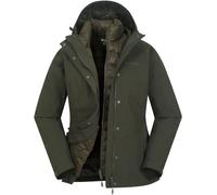 mountainwarehouse Mountain Warehouse Alaskan Womens 3-in-1 Waterproof Jacket vert FR 38 (EU 36)