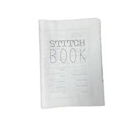 Mounteps Cahier de travaux d'aiguille, carnet de point de croix en lin, carnet de projets de point de croix : carnet recouvert de lin pour organiser et suivre vos motifs de broderie et de travaux