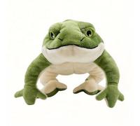 Mounteps Grenouille en peluche, jouets pour animaux de compagnie, grenouille réaliste en peluche avec son, jouets en peluche doux et confortables