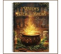 Mounteps Grimoire de sorcellerie à spirale d'Halloween - 50 recettes enchantées pour le corps et l'âme, livre de cuisine Samhain Yule - Cadeau pour sorcières, païens et amateurs d'occultes