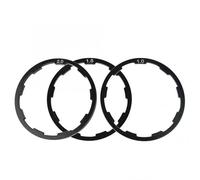 Mounteps Lot de 3 entretoises rainurées en alliage pour moyeu de cassette arrière Shimano 1 mm 1,5 mm 2 mm