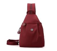 Mounteps Vocabularyi Sac de banlieue imperméable à 2 voies en tissu Oxford convertible, Rouge, 1