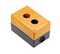 Mounting Hole 22mm Mushroom Push Button Switch Control Box Yellow White 1Hole 2Hole 3Hole 4Hole NWPNLXEA(Yellow-2 Hole)