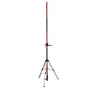 Mountlaser Poteau télescopique avec trépied, 12 pi/3,7 m Perche de niveau laser réglable, pour Laser Rotatif et Niveau Laser