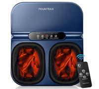 Mountrax Appareil Massage Pieds avec Chaleur, Appareil Massage Pied Shiatsu avec Pétrissage Profond, Appareil Masseur Pieds pour la Fasciite Plantaire et le Soulagement de la Douleur (Bleu)