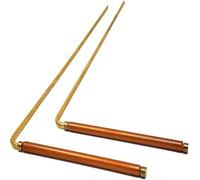 MOUNTTU Baguettes de sourcier en cuivre, 1 Paire, Baguettes de sourcier Portables, détecteur métaux spirituels en cuivre pour la Chasse aux fantômes, l'eau, Les trésors et Les Outils Recherche