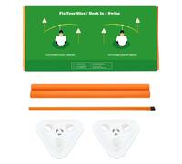 MOUNTTU Bâtons d'alignement de Golf, correcteur d'angle et de Posture réglables, Aide à l'entraînement du Swing Golf pour athlètes, Jeunes et Adultes, Disque 'alignement