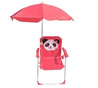 MOUNTTU Chaise de Plage pour Enfants avec Parasol Pliable et détachable en Tissu Oxford Portable, Jolie Chaise de Plage pour Enfants avec auvent pour l'extérieur, Style été 2, pour Enfant