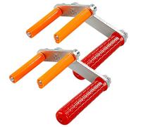 MOUNTTU Lot de 2 lève-plaques de plâtre, Charge 115 kg, avec poignée antidérapante, Support Plaque Poids pour plaques, Portes, fenêtres, Verre, plâtre, Outils Levage Meubles, lè