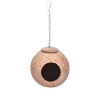 MOUNTTU Nid d'oiseau en Noix de de 10 à 12, 7 cm diamètre, Petit, sûr, Naturel, en Peau Noix, Accessoires pour Cage à Oiseaux, Perroquet, canari, Pinson, Pigeon, nid d'oiseau, accessoir