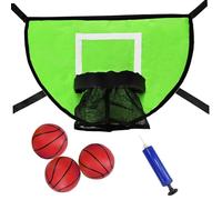 MOUNTTU Panier de Basket Rond pour Trampoline avec Pompe et 3 Mini-balles. Accessoire Universel pour Panier de Basket pour Trampoline pour Enfants. pour avec