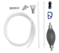 MOUNTTU Siphon d'aquarium, changeur d'eau 'Aquarium segmenté de 87 Pouces avec vanne de contrôle débit et Support, Nettoyeur ' Transparent, Nettoyeur ', aspirateur