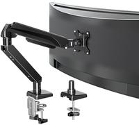 MOUNTUP Bras de moniteur ultra large pour écran maximum de 42 pouces, support de bureau robuste pour moniteur de 2 à 15 kg, support de moniteur d'ordinateur pour bureau, support VESA avec pince et