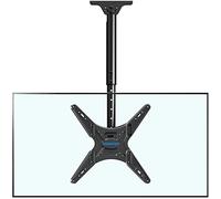MOUNTUP MU0039 Support de plafond pour TV de 61 à 165 cm, support de plafond à suspendre pour téléviseurs de 32, 43, 50, 55, 60, 65", hauteur réglable, supporte jusqu'à 45 kg, VESA max 400 x 400 mm,