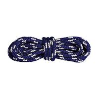 Mountval Lacets de Qualité pour Chaussures de Marche et de Sport, Ultra Solides, Fabriqués en Europe, 1 Paire (90 cm - 36 inch - Paires 5 à 6 œillets / 5710 - Bleu Foncé avec Beige)