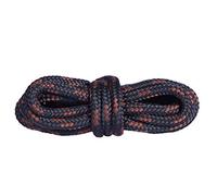 Mountval Lacets de Qualité pour Chaussures de Marche et de Sport, Ultra Solides, Fabriqués en Europe, 1 Paire (90 cm - 36 inch - Paires 5 à 6 œillets / 9176 - Noir avec Marron)