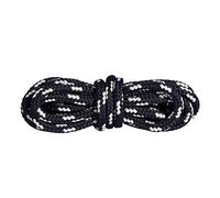 Mountval Lacets de Qualité pour Chaussures de Marche et de Sport, Ultra Solides, Fabriqués en Europe, 1 Paire (180 cm - 72 inch - Paires 7 à 9 œillets / 9110 - Noir avec Beige)