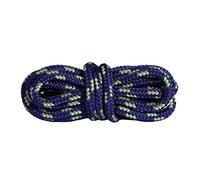 Mountval Lacets de Qualité pour Chaussures de Marche et de Sport, Ultra Solides, Fabriqués en Europe, 1 Paire (150 cm - 60 inch - Paires 7 à 8 œillets / 5750 - Bleu Foncé avec Vert)
