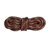 Mountval Lacets de Qualité pour Chaussures de Marche et de Sport, Ultra Solides, Fabriqués en Europe, 1 Paire (180 cm - 72 inch - Paires 7 à 9 œillets / 7650 - Marron avec Vert)