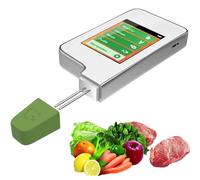 MOUNW Compteur de pour Fruits/légumes/Viande, testeur numérique de Nitrate Alimentaire, détecteur de résidus de pesticides pour Fruits, légumes, Viande et Poisson - Tests précis et fiables