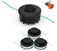 Moupaa Bobine de fil de rechange pour Stihl Fsa 56, Weed Eater String pour Stihl Autocut 2-2 Fsa 56, 1 tête de débroussailleuse et 3 bobines de fil