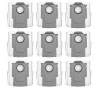 Moupaa Lot de 9 sacs à poussière de rechange pour aspirateur robot Roborock Saros Z70, grande capacité