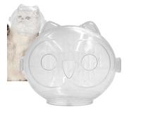 Moupe de Chat Anti-Morsure, Couvercle de la tête du Chat | Muzzle d'astronaute de Chat Respirant Transparent | Couvre-Bouche élégante pour Chaton, Accessoires d'animaux légers pour éviter la