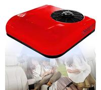 moupeaktain Climatiseur 12V/24V CC, Climatiseur De Toit électrique Universel pour Camion De Camping-Car, Climatiseur De Camping-Car Intégré Monté sur Le Dessus, Unité AC-Refroidissement,Red-24V