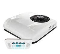 moupeaktain Climatiseur De Camping-Car, 12V/24V Climatiseur De Toit De Camping-Car pour Camions, Camping-Cars Et Caravanes, Refroidissement Efficace, Faible Bruit,White-24V