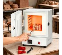 moupeaktain Four à Poterie électrique Domestique 2000 W, Four à Céramique Et Four De Fusion, Four à Moufle à Contrôle Numérique ±1 °c pour Métal, Bijoux, Verre, Argile & Traitement Thermique