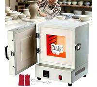 moupeaktain Four De Frittage électrique 2000W - Four à Moufle 1150°C avec Contrôle Digital Précis ±1°C, Chauffage 4 Faces, Four Compact de Fusion pour Métal, Bijoux & Cire Perdue