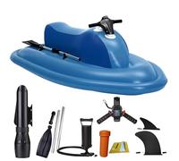 moupeaktain Scooter sous-Marin électrique & Jet Ski Gonflable, sans Balais De 500W, Immersion Jusqu'à 40 M, Batterie De 10000 Mah, 10 Vitesses, 3-7 Km/H, Kayak Gonflable 2 Place,Boat+Thruster