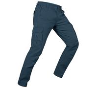 MOURCE Pantalon de randonnée pour homme, imperméable, Ripstop stretch, pantalon d'extérieur léger pour homme (sans ceinture), bleu marine, 34W / 32L