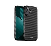 Mous Coque Magnétique pour iPhone 17 - Compatible avec Qi2 MagSafe - Super Thin - Fibre de Carbone - iPhone 17 Housse Mince, Antichoc - Noir