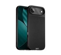 Mous Coque Magnétique pour iPhone Air - avec Objectif de Caméra Protection, Compatible avec Qi2 MagSafe - Limitless - Cuir Noir Véritable - Antichoc et Anti Rayures, Noir
