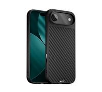 Mous Coque Magnétique pour iPhone Air - avec Objectif de Caméra Protection, Compatible avec Qi2 MagSafe - Limitless - Fibre de Carbone - Antichoc et Anti Rayures, Noir