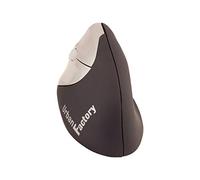 Urban Factory Ergo Mouse EML20UF-V2 - Souris verticale - ergonomique - pour gauchers - optique - 4 boutons - sans fil - 2.4 GHz - récepteur sans fil USB - noir