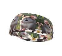 Mouse in Love Bandeau de sport élastique respirant unisexe pour course à pied, fitness, yoga et autres sports