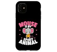Mouse is My Spirit Animal Cute Graphic for Mouse Lover Kids Coque pour iPhone 11